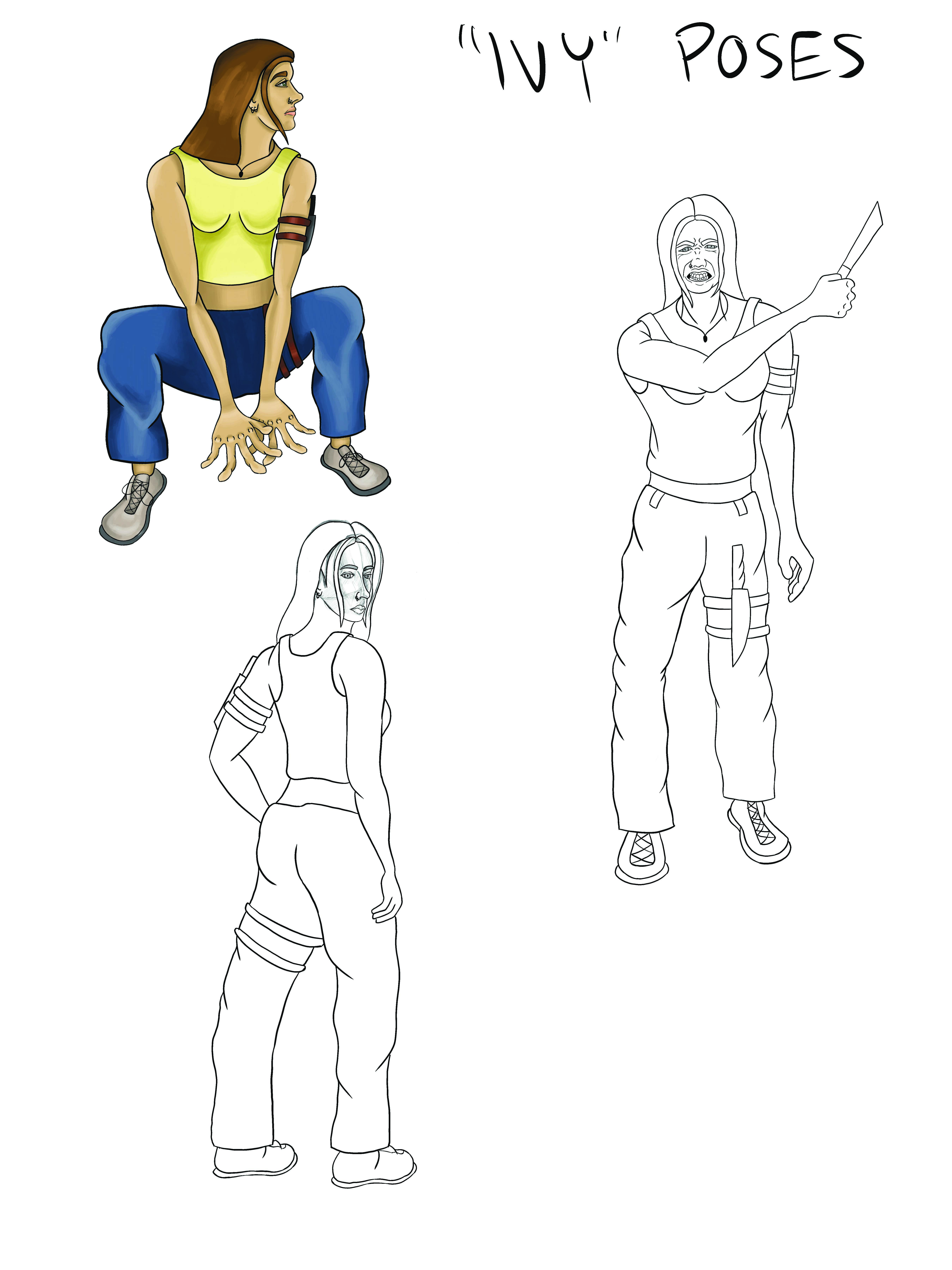 Ivy poses