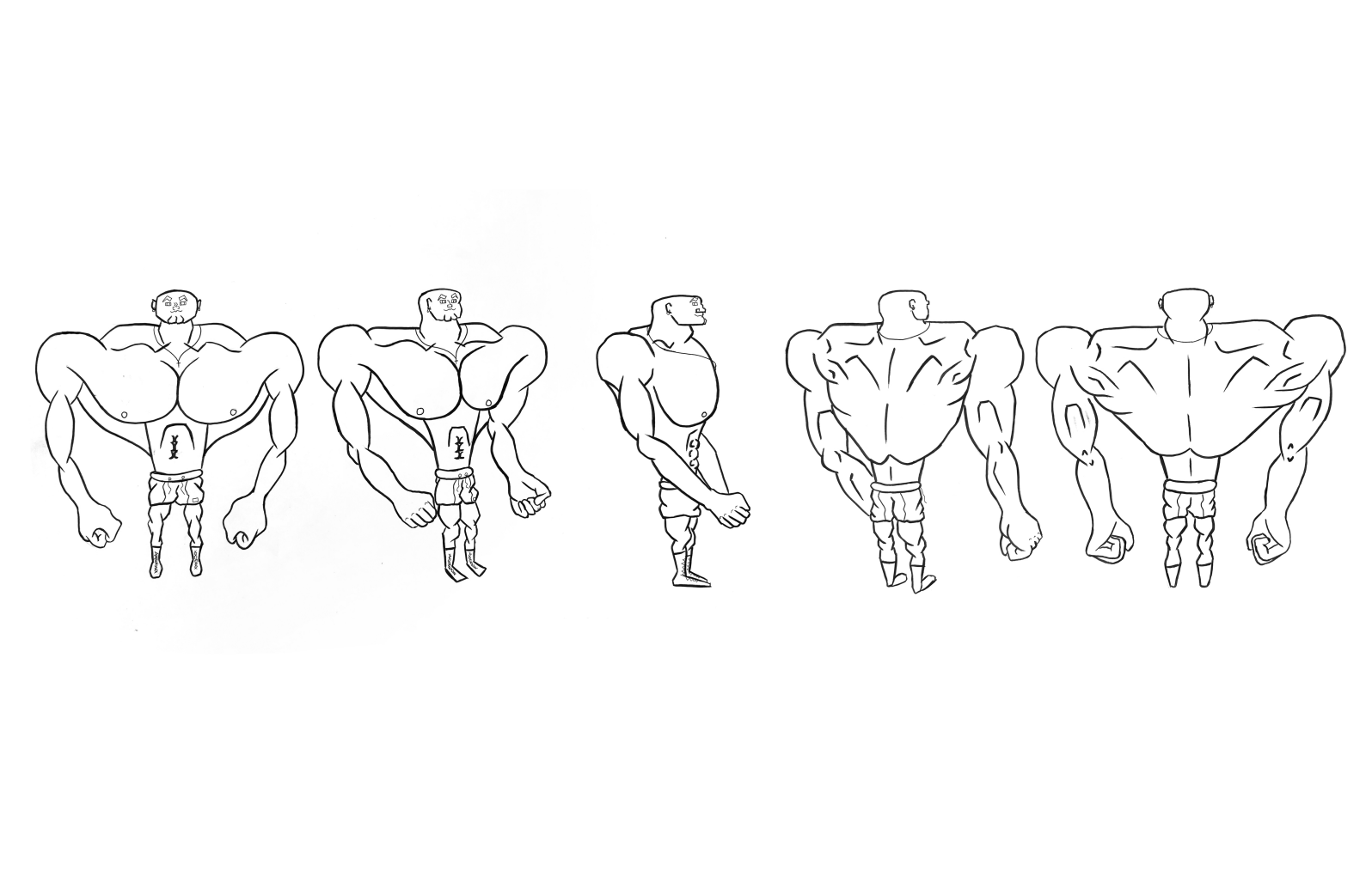 Boxer character turnaround