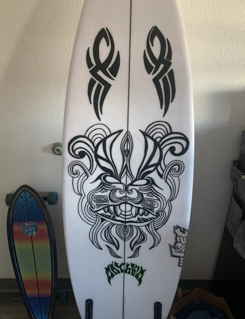 Surfboard illustration