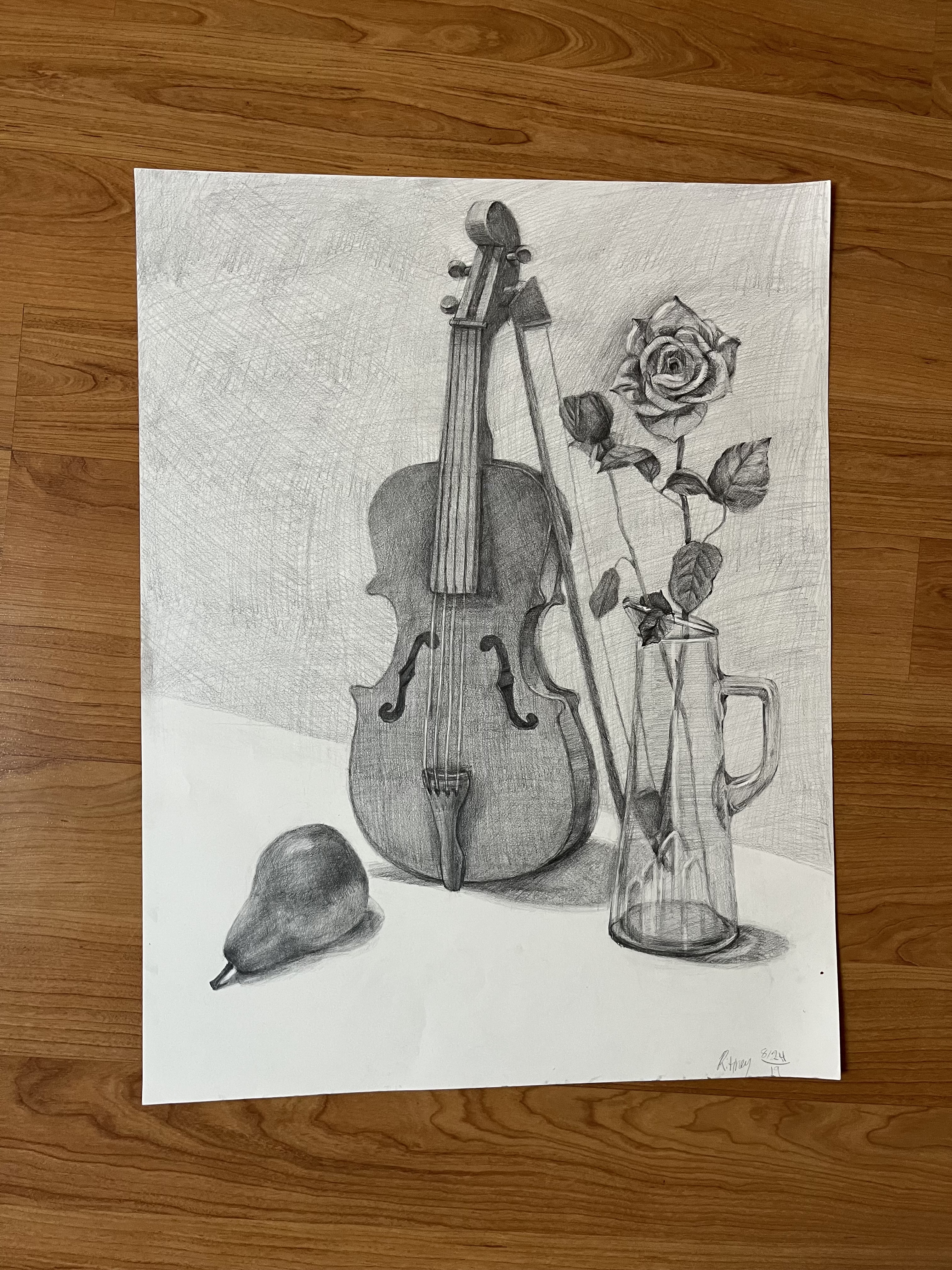 Violin still life